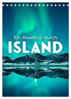 Ein Roadtrip durch Island (Tischkalender 2025 DIN A5 hoch), CALVENDO Monatskalender - Calvendo;Monkey, Happy