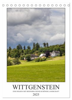 Wittgenstein ¿ Eine Region mit beeindruckend schöner Landschaft (Tischkalender 2025 DIN A5 hoch), CALVENDO Monatskalender