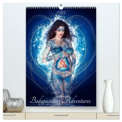 Bodypainting Adventures (hochwertiger Premium Wandkalender 2025 DIN A2 hoch), Kunstdruck in Hochglanz