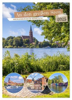 An den großen Seen der Mecklenburgischen Seenplatte (Wandkalender 2025 DIN A2 hoch), CALVENDO Monatskalender