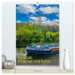 Kunst an Emscher und Kanal (hochwertiger Premium Wandkalender 2025 DIN A2 hoch), Kunstdruck in Hochglanz - Calvendo;Fritsche, Klaus