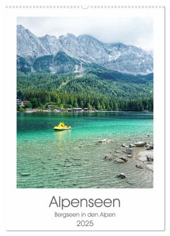 Alpenseen (Wandkalender 2025 DIN A2 hoch), CALVENDO Monatskalender