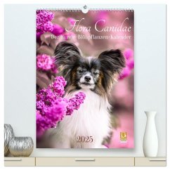 Flora Canidae - der Hunde-Blühpflanzen-Kalender (hochwertiger Premium Wandkalender 2025 DIN A2 hoch), Kunstdruck in Hochglanz