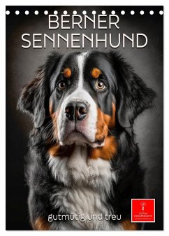 Berner Sennenhund - gutmütig und treu (Tischkalender 2025 DIN A5 hoch), CALVENDO Monatskalender