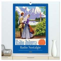 Radio Nostalgie - Empfangsbestätigungskarten internationaler Rundfunkstationen (hochwertiger Premium Wandkalender 2025 DIN A2 hoch), Kunstdruck in Hochglanz