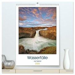 Wasserfälle auf Island (hochwertiger Premium Wandkalender 2025 DIN A2 hoch), Kunstdruck in Hochglanz - Calvendo;Großkopf, Rainer