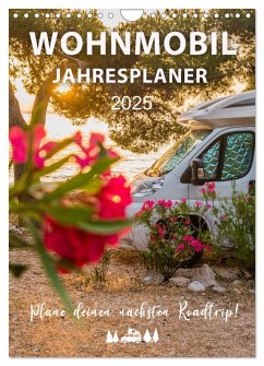 Wohnmobil Jahresplaner (Wandkalender 2025 DIN A4 hoch), CALVENDO Monatskalender