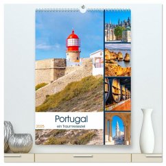 Portugal - ein Traumreiseziel (hochwertiger Premium Wandkalender 2025 DIN A2 hoch), Kunstdruck in Hochglanz