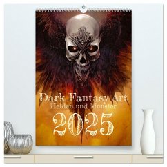 Dark Fantasy Art - Helden und Monster (hochwertiger Premium Wandkalender 2025 DIN A2 hoch), Kunstdruck in Hochglanz