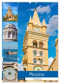 Messina - Reiseplaner (Wandkalender 2025 DIN A2 hoch), CALVENDO Monatskalender