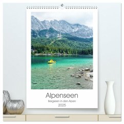 Alpenseen (hochwertiger Premium Wandkalender 2025 DIN A2 hoch), Kunstdruck in Hochglanz