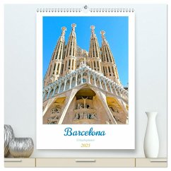 Barcelona - Urlaubsplaner (hochwertiger Premium Wandkalender 2025 DIN A2 hoch), Kunstdruck in Hochglanz - Calvendo;Schwarze, Nina