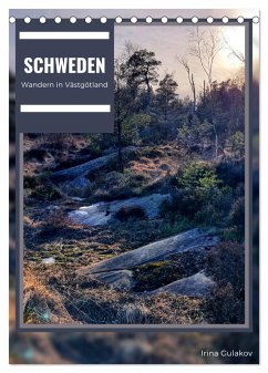 Schweden - Wandern in Västergötland (Tischkalender 2025 DIN A5 hoch), CALVENDO Monatskalender
