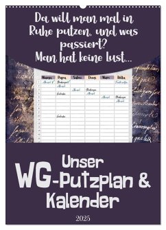 Gothic WG-Putzplan & Kalender 2025 (Wandkalender 2025 DIN A2 hoch), CALVENDO Monatskalender - Calvendo;MD-Publishing