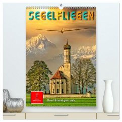 Segelfliegen - dem Himmel ganz nah (hochwertiger Premium Wandkalender 2025 DIN A2 hoch), Kunstdruck in Hochglanz