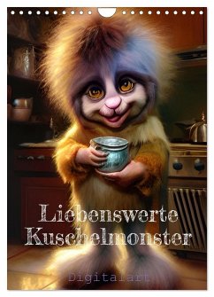 Liebenswerte Kuschelmonster - Digitalart (Wandkalender 2025 DIN A4 hoch), CALVENDO Monatskalender - Calvendo;Illgen, Cathrin