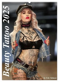 Beauty Tattoo 2025 (Wandkalender 2025 DIN A2 hoch), CALVENDO Monatskalender
