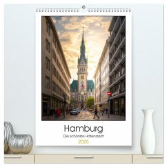 Hamburg - Die schönste Hafenstadt (hochwertiger Premium Wandkalender 2025 DIN A2 hoch), Kunstdruck in Hochglanz