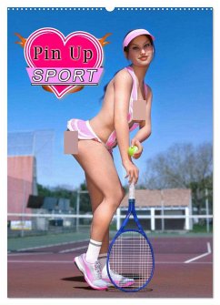 Pin Up Sport (Wandkalender 2025 DIN A2 hoch), CALVENDO Monatskalender