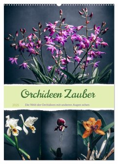 Orchideen Zauber (Wandkalender 2025 DIN A2 hoch), CALVENDO Monatskalender