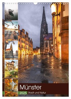 Münster - Stadt und Natur (Wandkalender 2025 DIN A3 hoch), CALVENDO Monatskalender