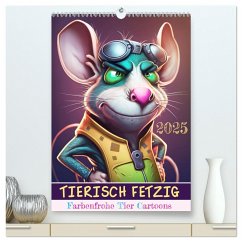 Tierisch fetzig (hochwertiger Premium Wandkalender 2025 DIN A2 hoch), Kunstdruck in Hochglanz - Calvendo;©DigitalDreamweaver