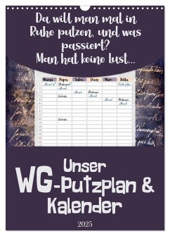 Gothic WG-Putzplan & Kalender 2025 (Wandkalender 2025 DIN A3 hoch), CALVENDO Monatskalender - Calvendo;MD-Publishing