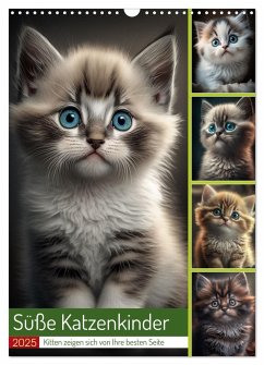 Süße Katzenkinder (Wandkalender 2025 DIN A3 hoch), CALVENDO Monatskalender