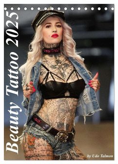 Beauty Tattoo 2025 (Tischkalender 2025 DIN A5 hoch), CALVENDO Monatskalender