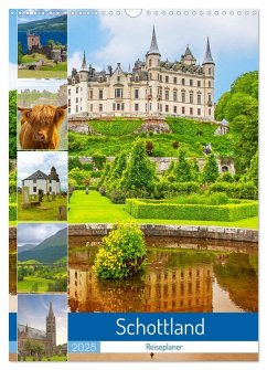 Schottland - Reiseplaner (Wandkalender 2025 DIN A3 hoch), CALVENDO Monatskalender