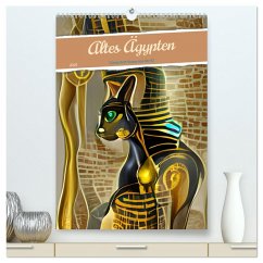 Altes Ägypten - Computerträume aus der KI (hochwertiger Premium Wandkalender 2025 DIN A2 hoch), Kunstdruck in Hochglanz - Calvendo;aka stine1, Christine