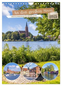 An den großen Seen der Mecklenburgischen Seenplatte (Wandkalender 2025 DIN A4 hoch), CALVENDO Monatskalender