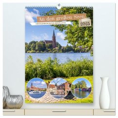 An den großen Seen der Mecklenburgischen Seenplatte (hochwertiger Premium Wandkalender 2025 DIN A2 hoch), Kunstdruck in Hochglanz