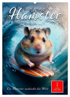 Was für ein Hamster (Wandkalender 2025 DIN A2 hoch), CALVENDO Monatskalender - Calvendo;Roder, Peter