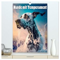 Hunde mit Temperament (hochwertiger Premium Wandkalender 2025 DIN A2 hoch), Kunstdruck in Hochglanz