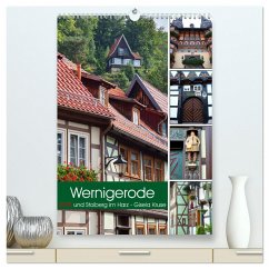 Wernigerode und Stolberg im Harz (hochwertiger Premium Wandkalender 2025 DIN A2 hoch), Kunstdruck in Hochglanz