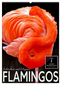 Flamingos - Eleganz und Schönheit (Wandkalender 2025 DIN A2 hoch), CALVENDO Monatskalender