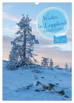 Winter in Lappland - Bezaubernde Schönheit (Wandkalender 2025 DIN A3 hoch), CALVENDO Monatskalender