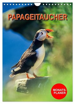 Papageitaucher Monatsplaner (Wandkalender 2025 DIN A4 hoch), CALVENDO Monatskalender - Calvendo;Vahldiek, Carola
