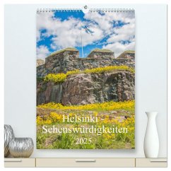 Helsinki - Sehenswürdigkeiten (hochwertiger Premium Wandkalender 2025 DIN A2 hoch), Kunstdruck in Hochglanz - Calvendo;pixs:sell