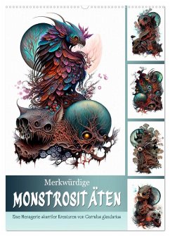 Merkwürdige Monstrositäten (Wandkalender 2025 DIN A2 hoch), CALVENDO Monatskalender