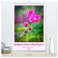 Nachtfalterorchideen in High Dynamic (hochwertiger Premium Wandkalender 2025 DIN A2 hoch), Kunstdruck in Hochglanz