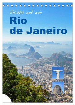 Erlebe mit mir Rio de Janeiro (Tischkalender 2025 DIN A5 hoch), CALVENDO Monatskalender