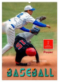 Baseball Power (Wandkalender 2025 DIN A2 hoch), CALVENDO Monatskalender