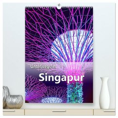 Unterwegs in Singapur (hochwertiger Premium Wandkalender 2025 DIN A2 hoch), Kunstdruck in Hochglanz