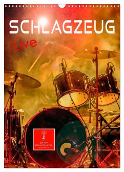 Schlagzeug live (Wandkalender 2025 DIN A3 hoch), CALVENDO Monatskalender - Calvendo;Roder, Peter