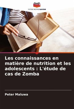 Cover Les connaissances en matière de nutrition et les adolescents : L'étude de cas de Zomba