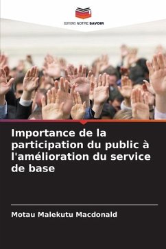 Importance de la participation du public à l'amélioration du service de base - Malekutu Macdonald, Motau