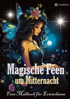 Feen Malbuch für Erwachsene Verzauberte Fantasy Magische Feen um Mitternacht - Ausmalbilder auf schwarzem Hintergrund - Kidd, Tarris