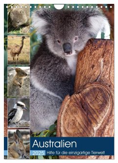 Australien - Hilfe für die einzigartige Tierwelt (Wandkalender 2025 DIN A4 hoch), CALVENDO Monatskalender - Calvendo;alfotokunst